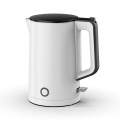 Chaleira de aço inoxidável de construção de parede dupla Caldeira de água quente 1.8L com filtro Tea Maker Chaleira elétrica preta